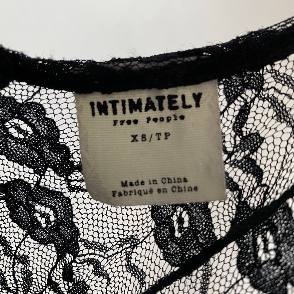 Intimately Free People French Courtship Slip - Black - Size XS - Picture 10 of 10